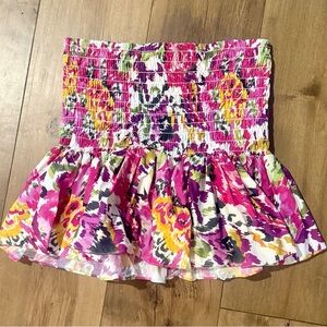 Misa Los Angeles Alec Mini Pleated Smocked Mini Skirt Nwt